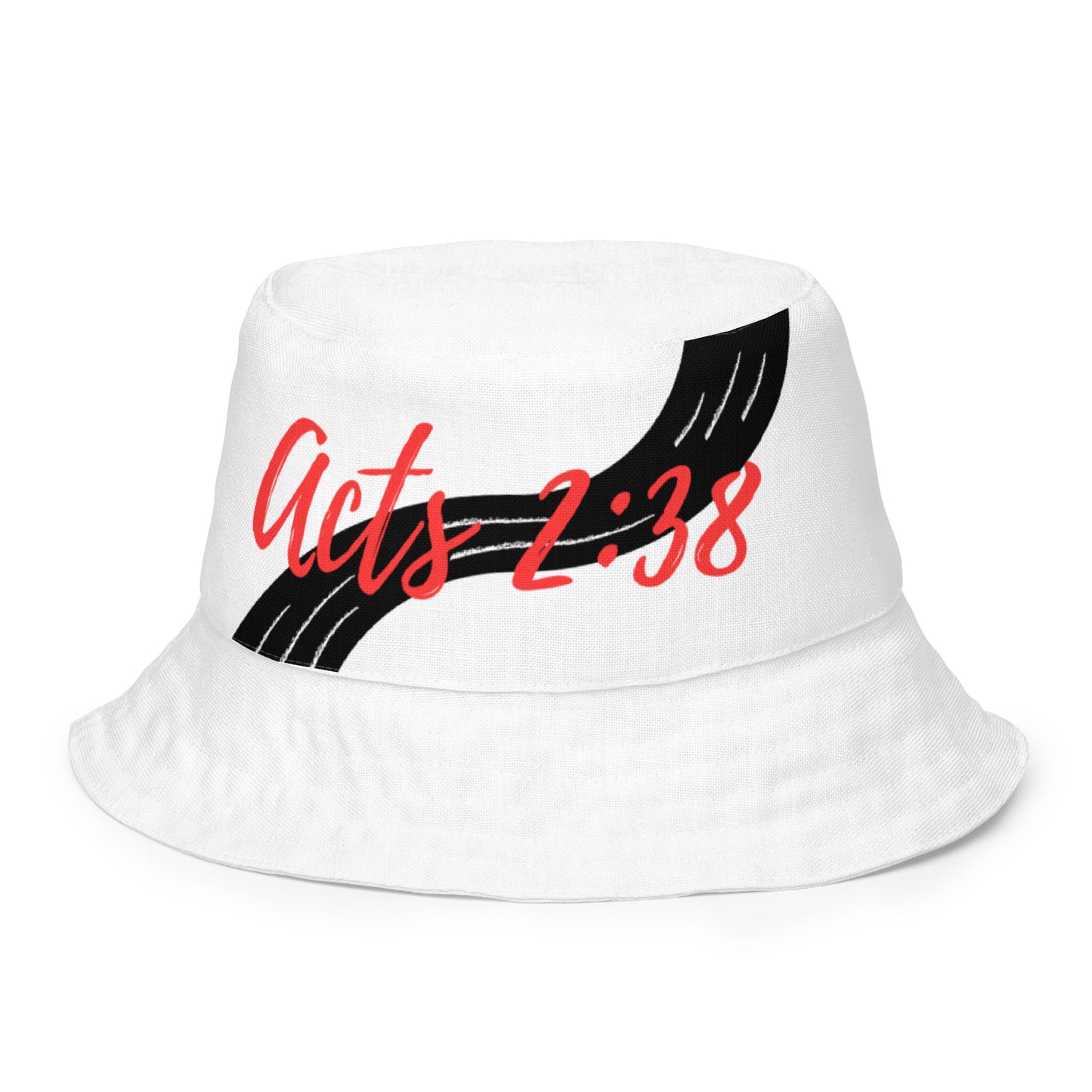 By Faith Acts 2:38 Reversible Bucket Hat
