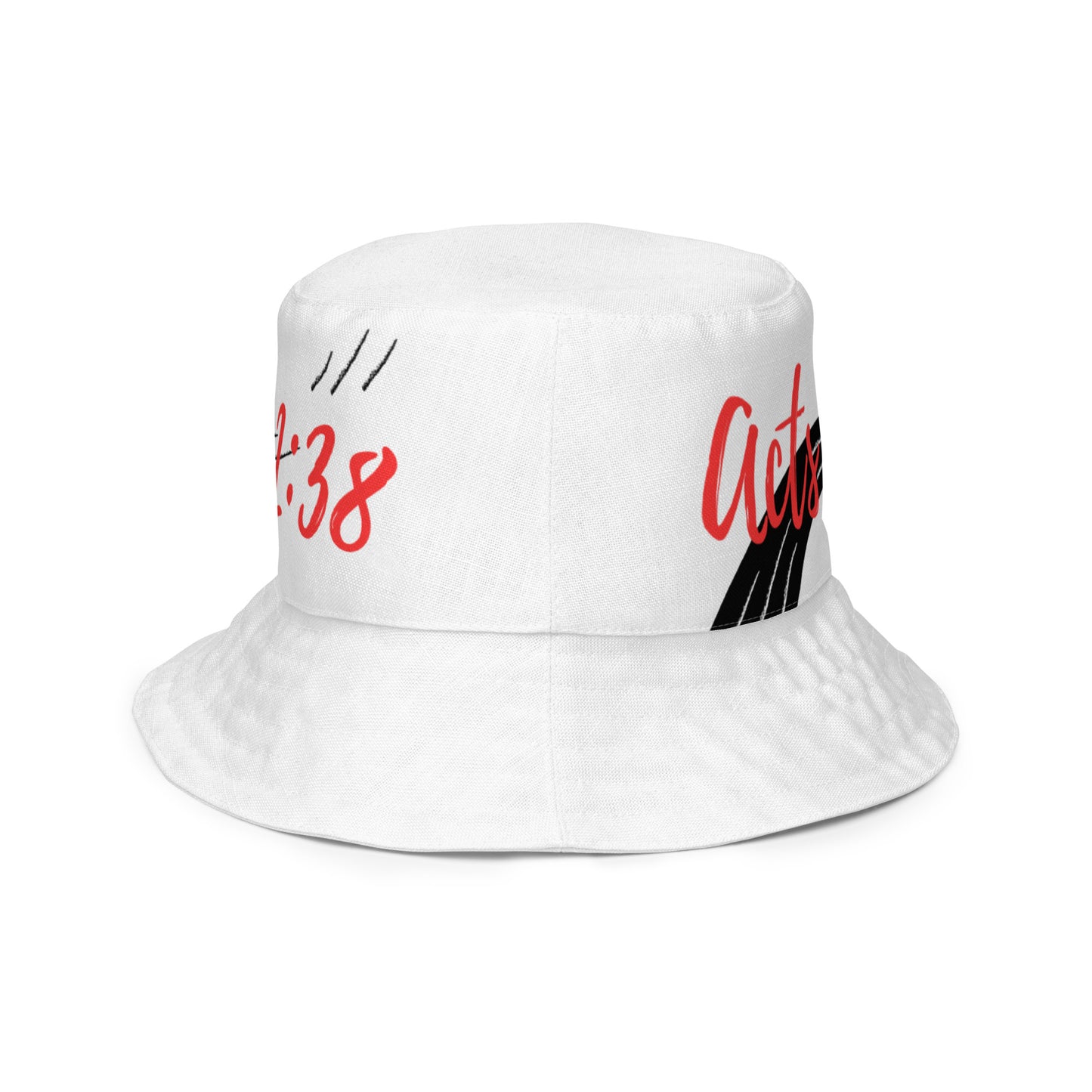 By Faith Acts 2:38 Reversible Bucket Hat