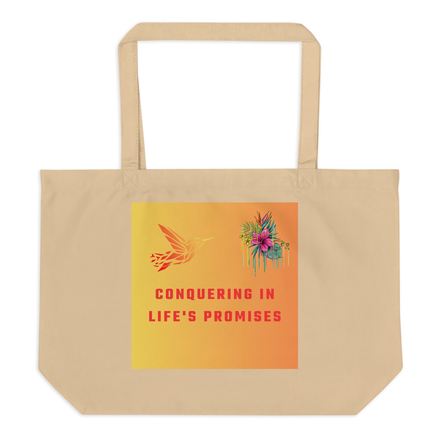 By Faith 2 Corinthians 1:20 and Conquering In Life's Promises and Organic Tote Bag