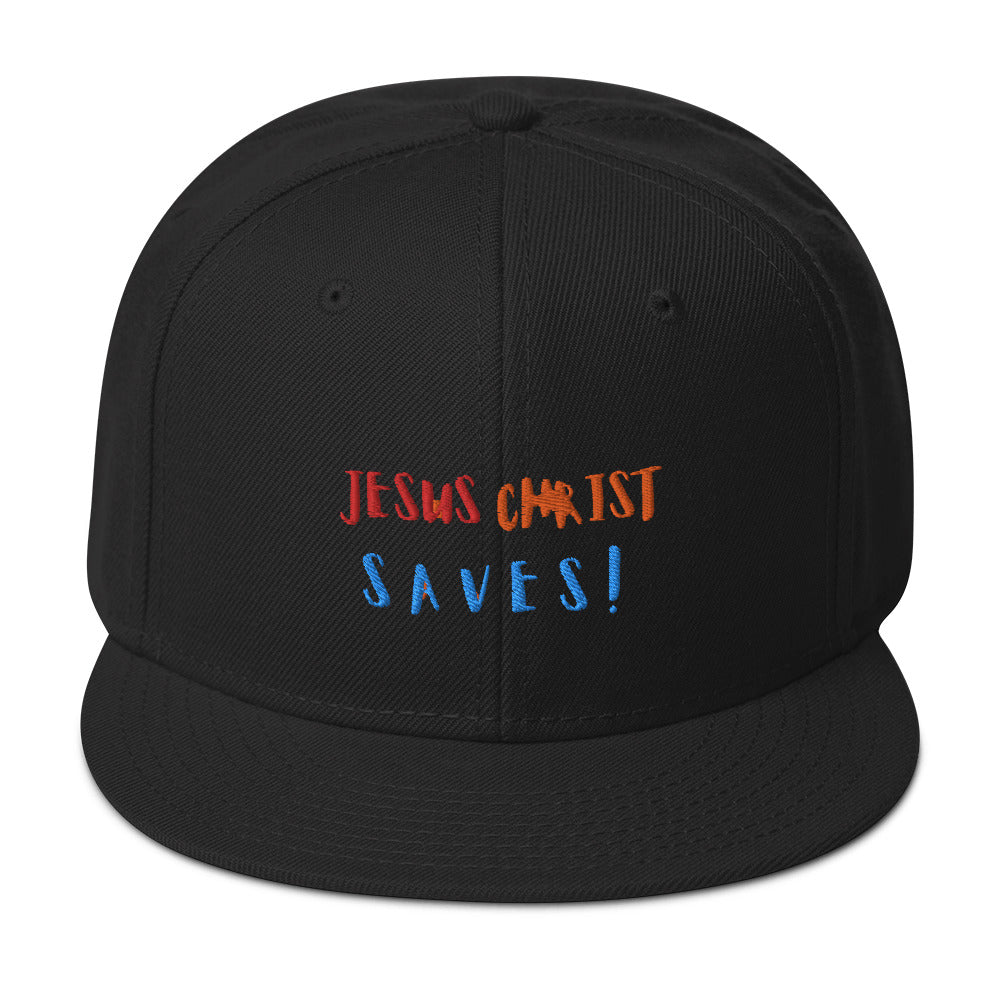 By Faith Jesus Christ Saves Snapback Hat