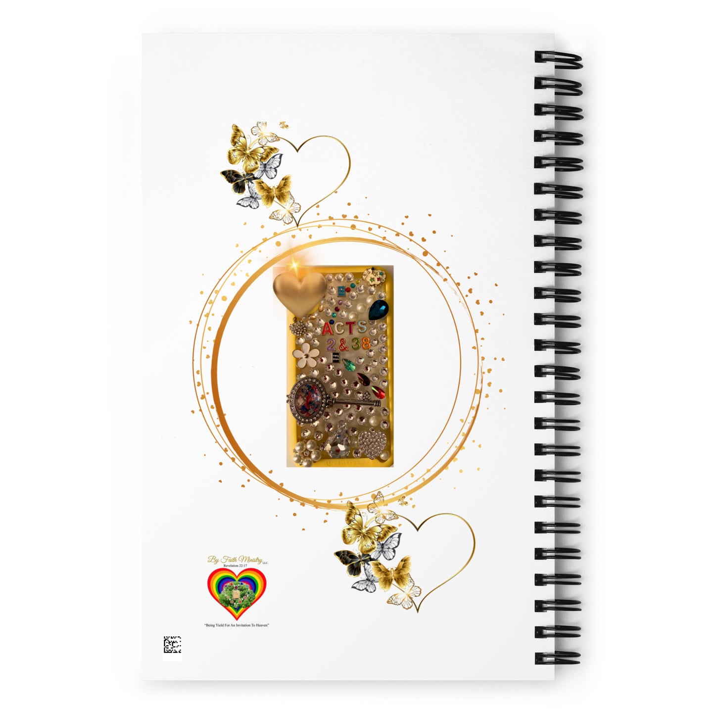 By Faith Acts 2:38 Spiral Notebook