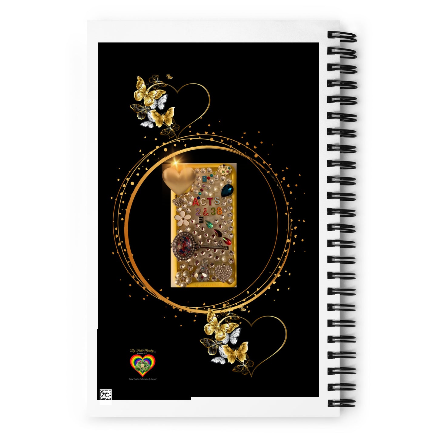 By Faith Acts 2:38 Spiral Notebook