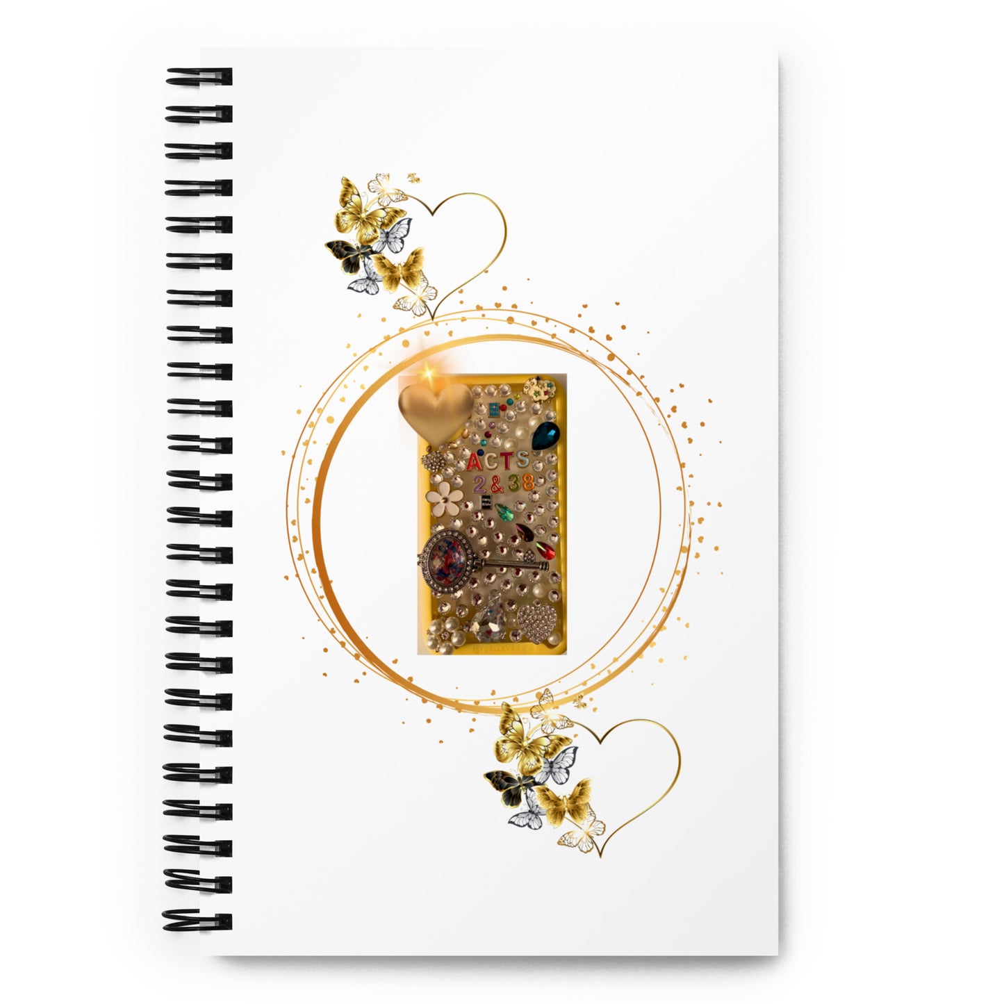 By Faith Acts 2:38 Spiral Notebook