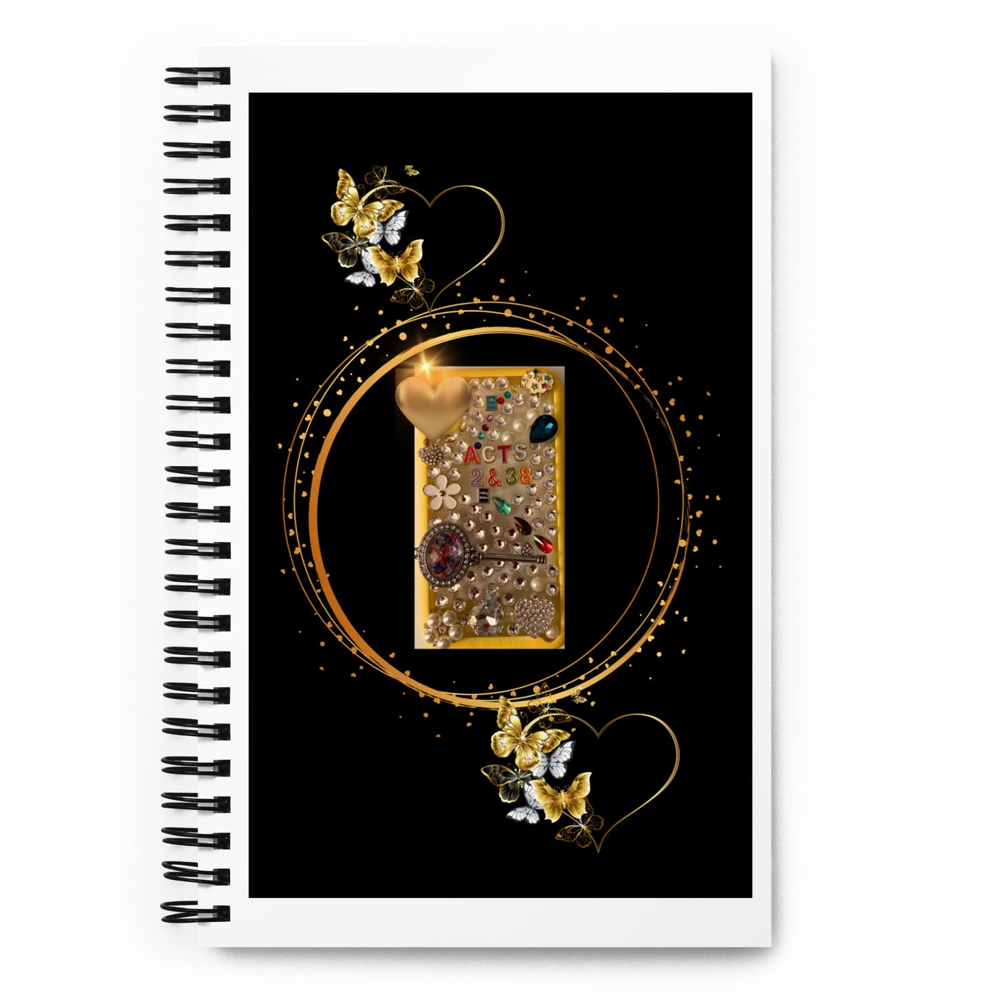 By Faith Acts 2:38 Spiral Notebook
