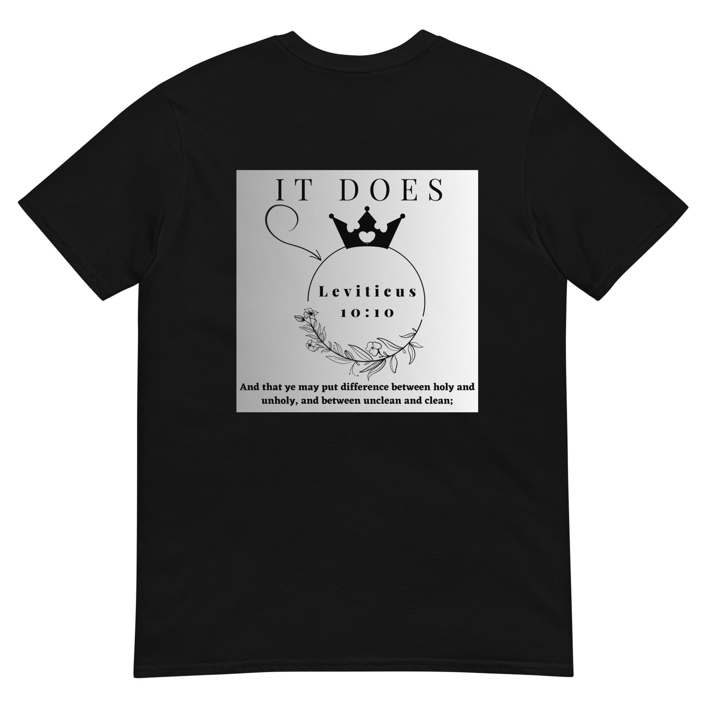 By Faith Make It Make Sense Leviticus 10:10 Short-Sleeve Unisex T-Shirt