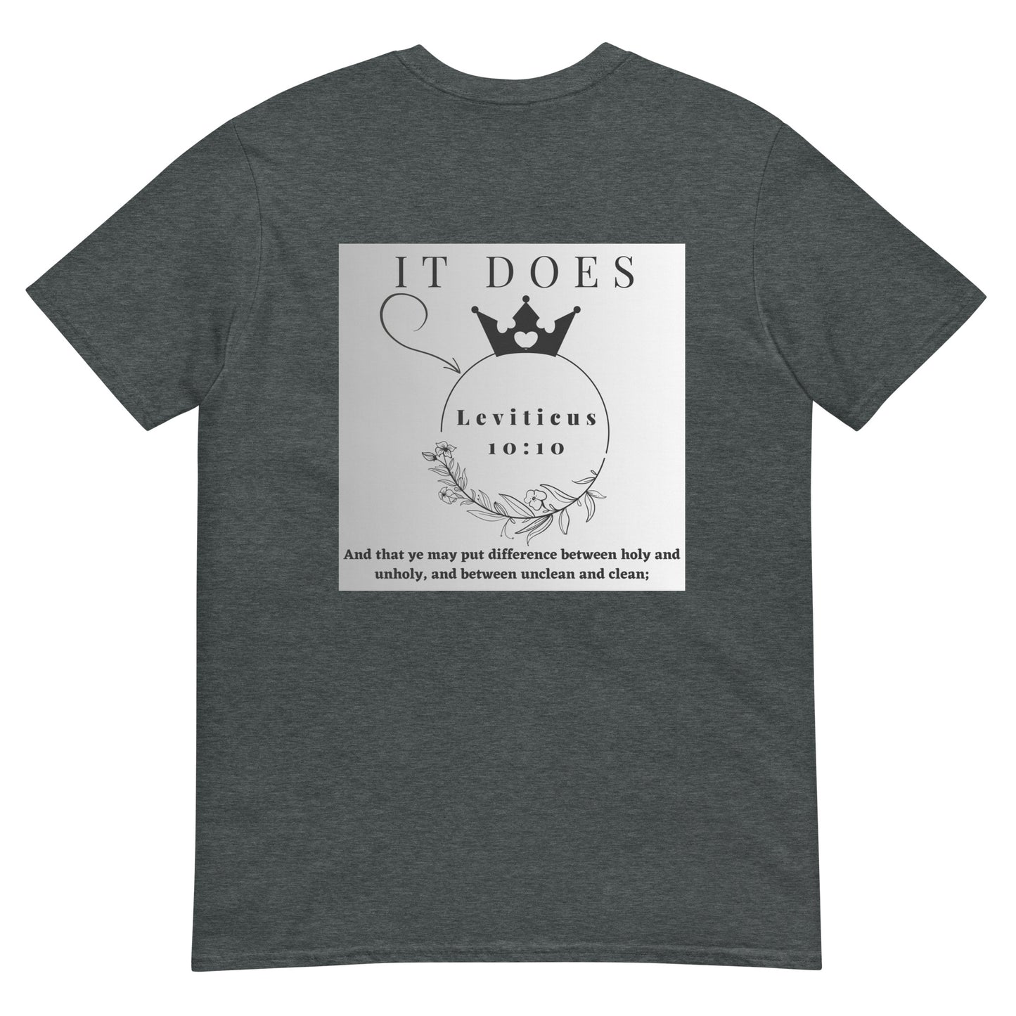 By Faith Make It Make Sense Leviticus 10:10 Short-Sleeve Unisex T-Shirt