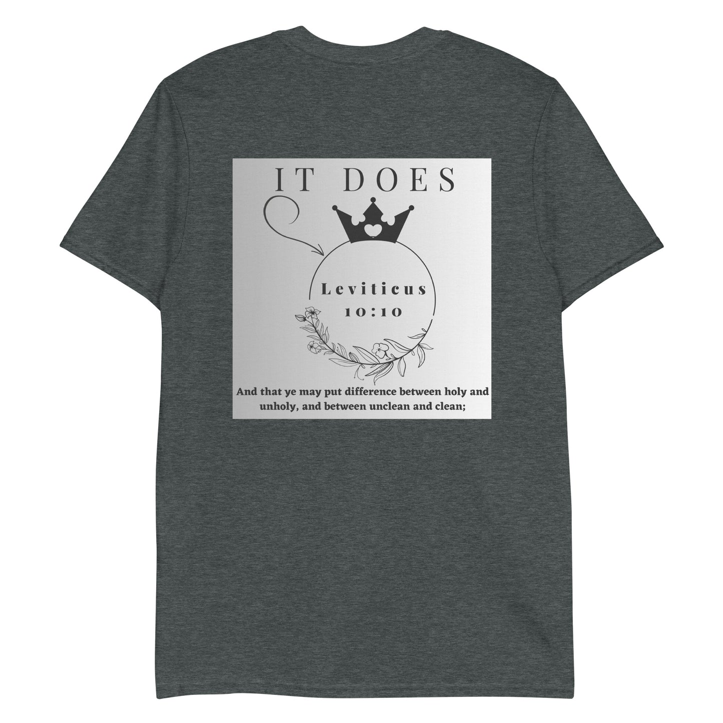 By Faith Make It Make Sense Leviticus 10:10 Short-Sleeve Unisex T-Shirt