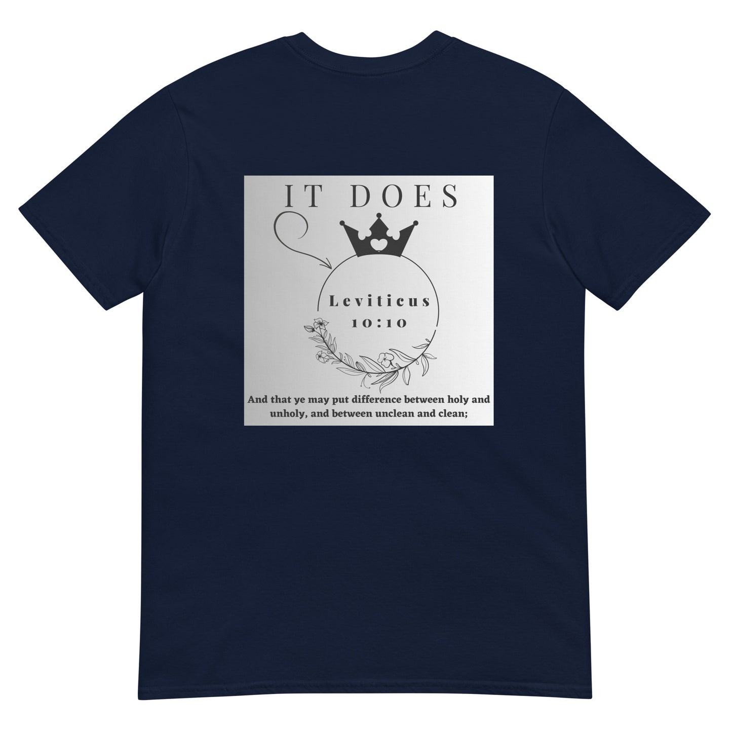 By Faith Make It Make Sense Leviticus 10:10 Short-Sleeve Unisex T-Shirt