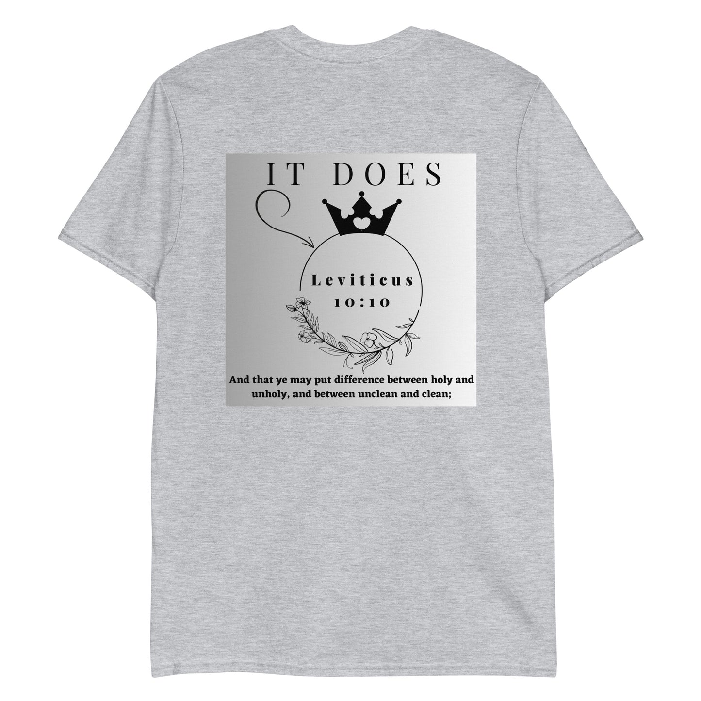 By Faith Make It Make Sense Leviticus 10:10 Short-Sleeve Unisex T-Shirt