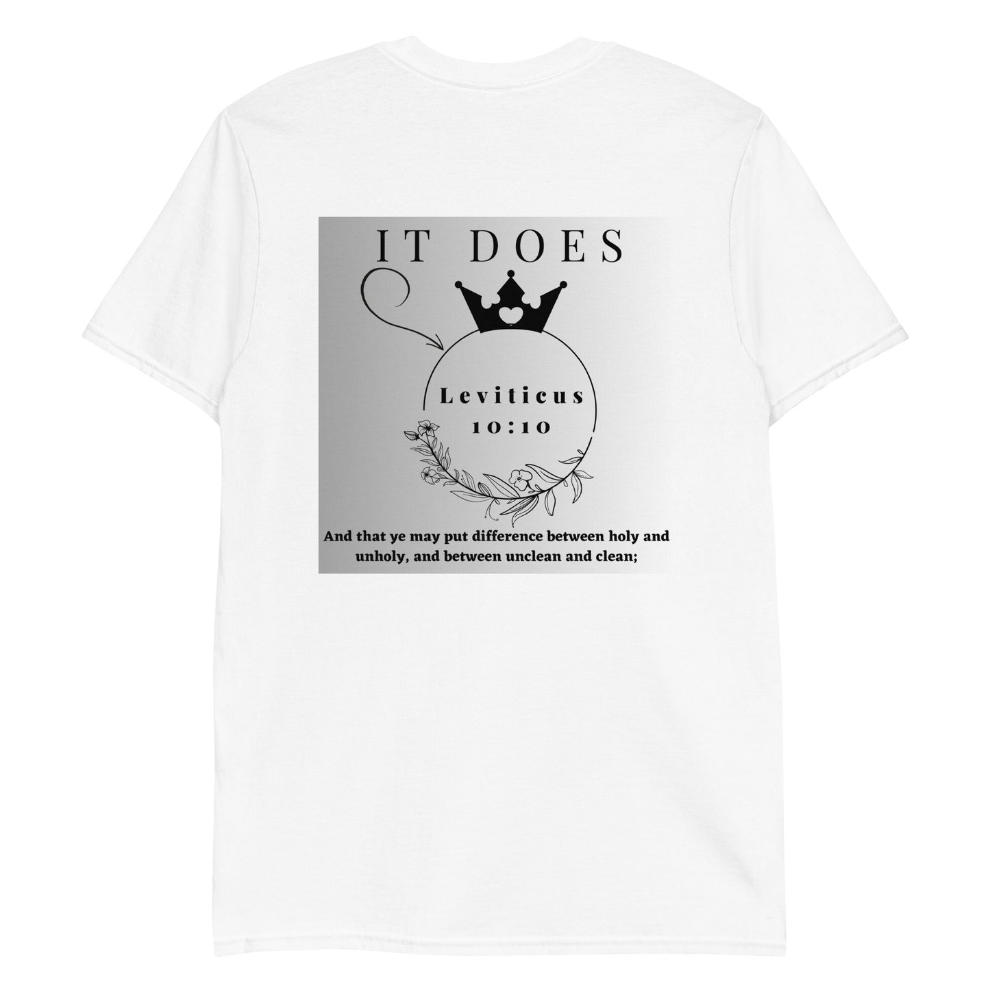 By Faith Make It Make Sense Leviticus 10:10 Short-Sleeve Unisex T-Shirt