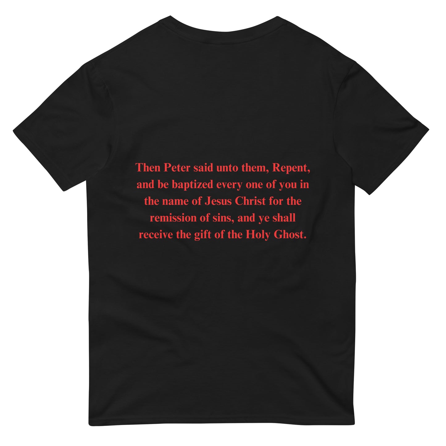 By Faith Acts 2:38 Men's Short-Sleeve T-Shirt