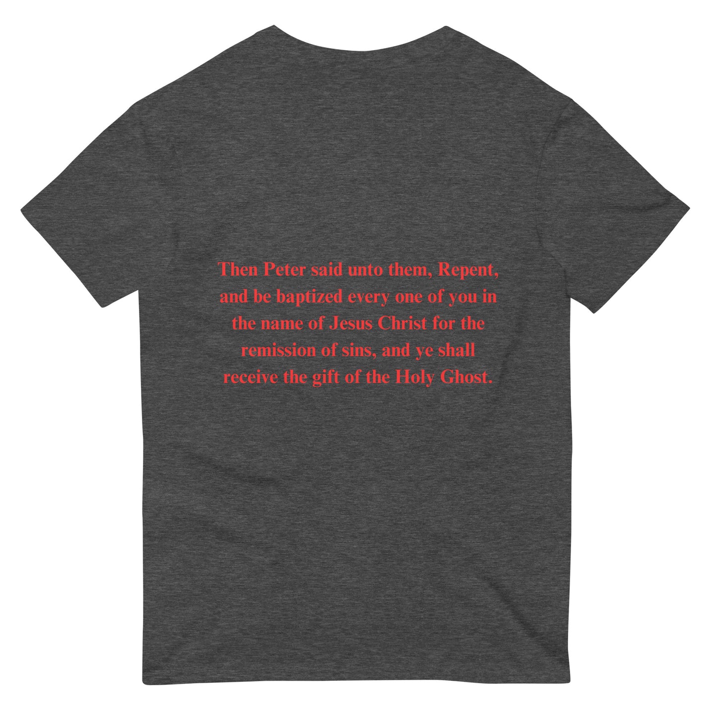 By Faith Acts 2:38 Men's Short-Sleeve T-Shirt