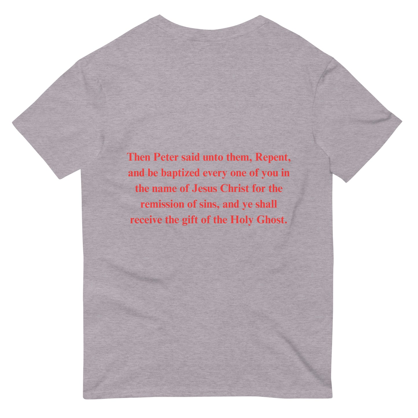 By Faith Acts 2:38 Men's Short-Sleeve T-Shirt