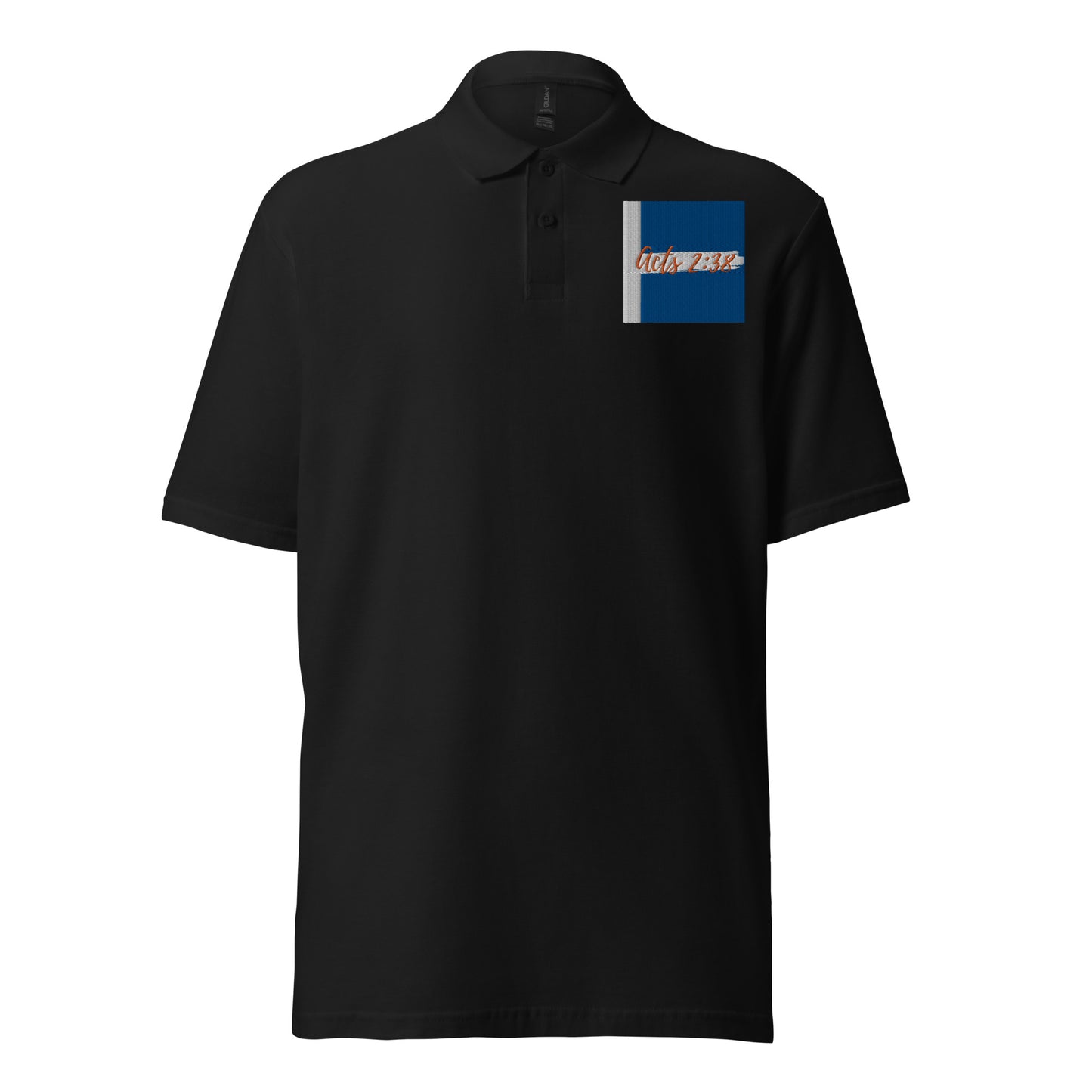 By Faith Acts 2:38 Men's Pique Polo Shirt