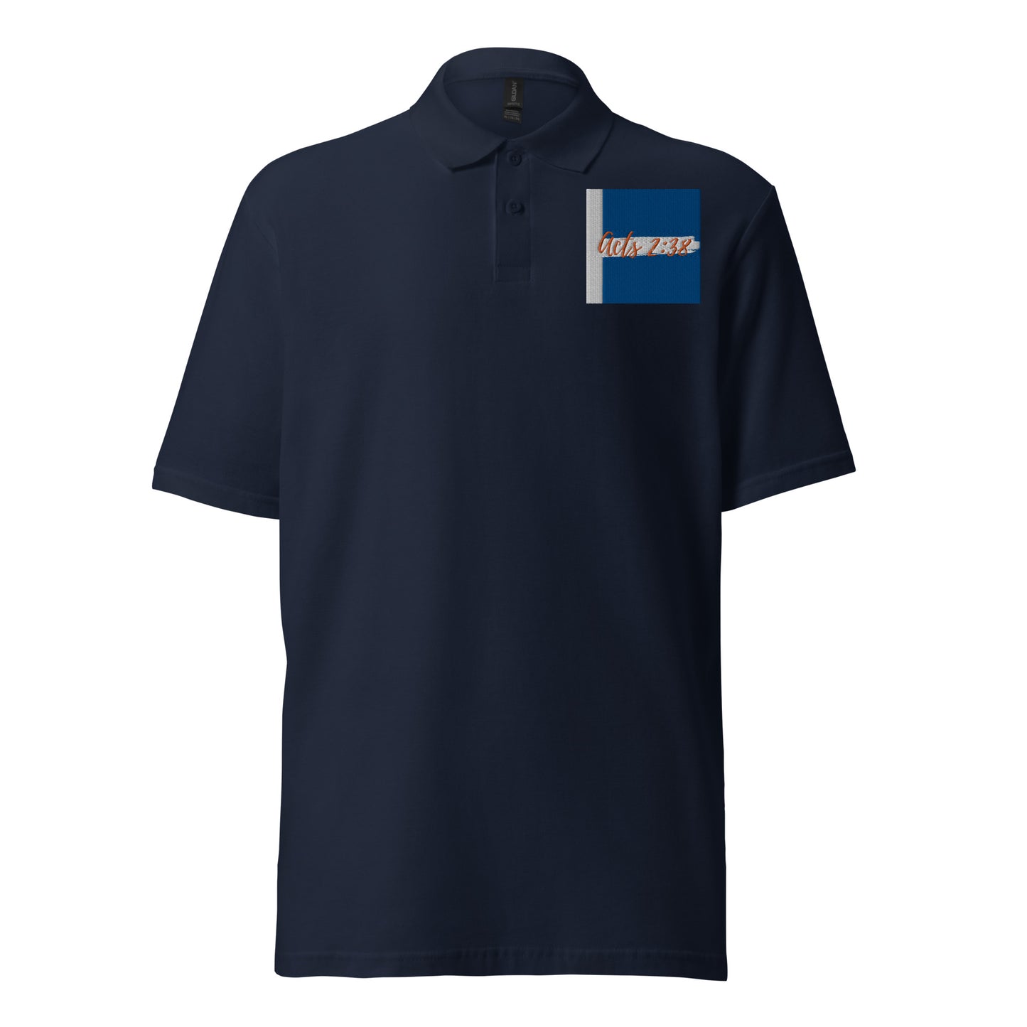 By Faith Acts 2:38 Men's Pique Polo Shirt
