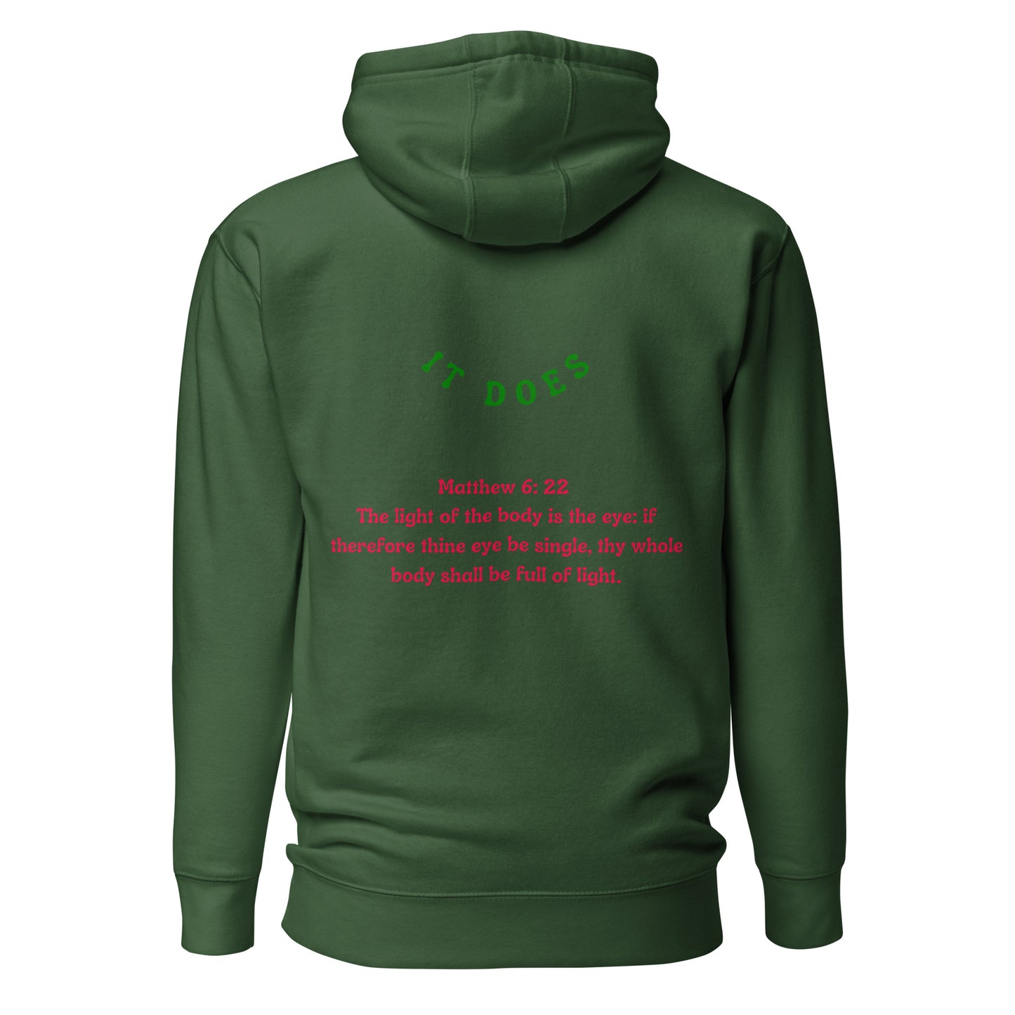 By Faith Make It Make Sense Matthew 6:22 Unisex Hoodie
