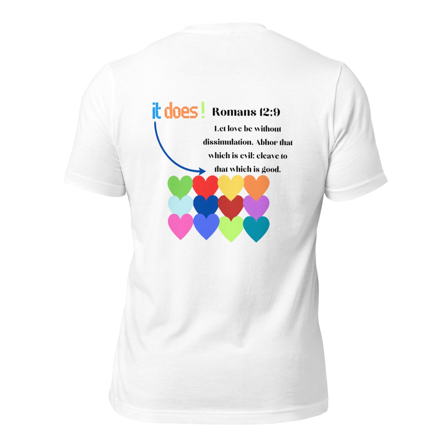 By Faith Make It Make Sense Romans 12:9 Short-Sleeve Unisex T-Shirt