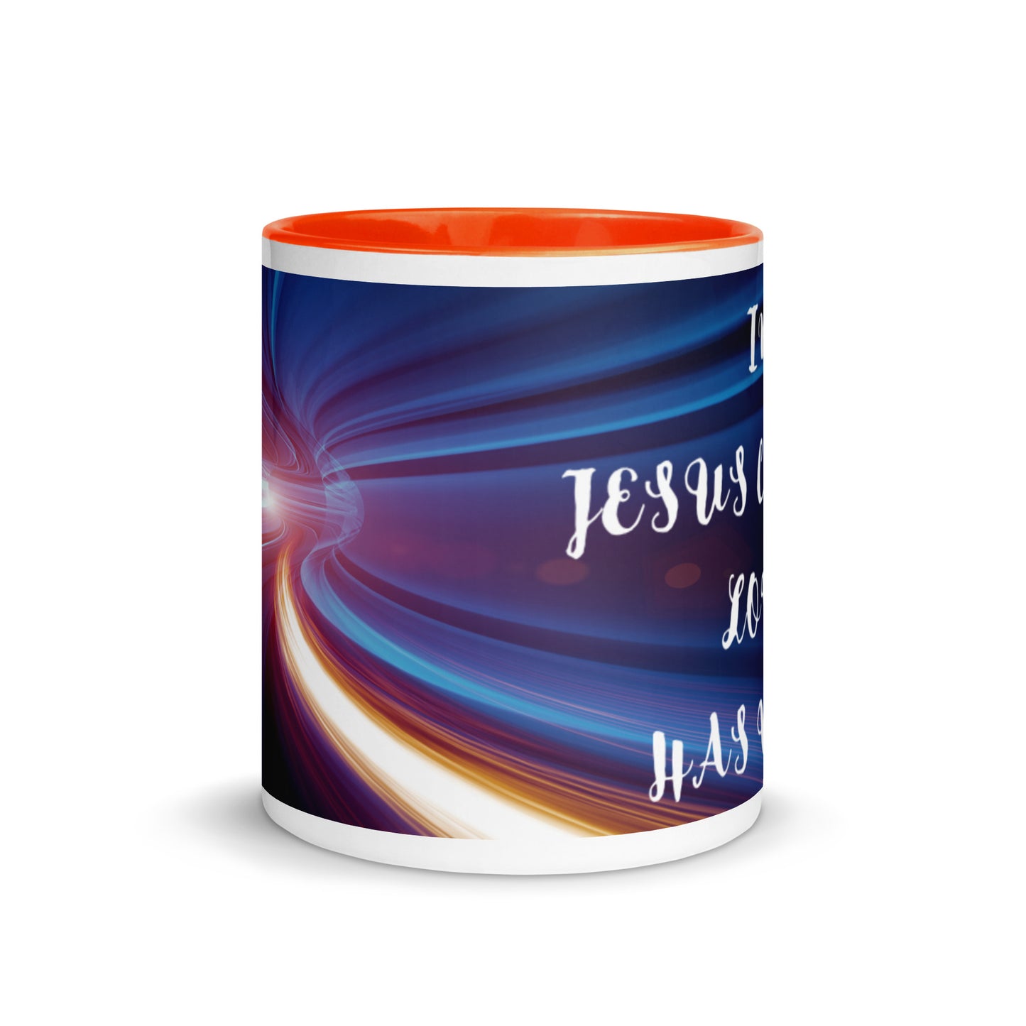 By Faith In Jesus Christ Love Has Won Mug with Color Inside