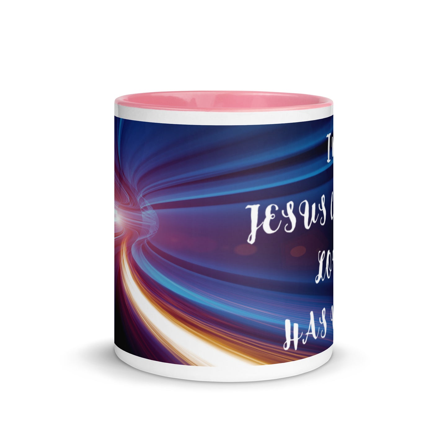 By Faith In Jesus Christ Love Has Won Mug with Color Inside