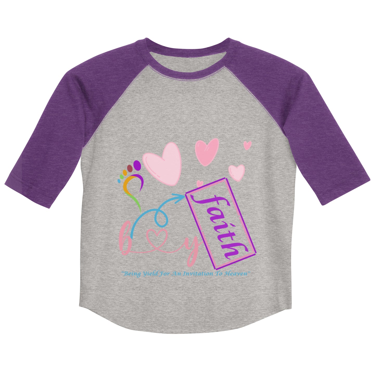 By Faith Youth Baseball Shirt For Girls