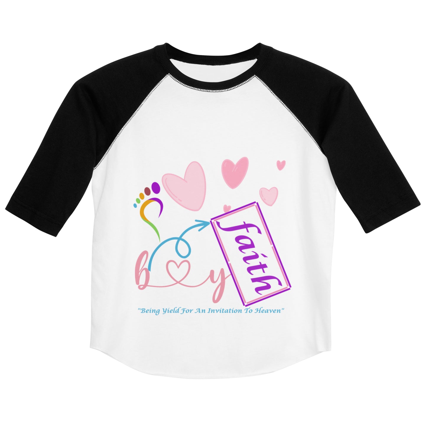 By Faith Youth Baseball Shirt For Girls