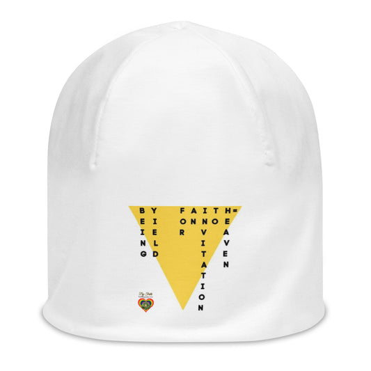 By Faith Print Beanie