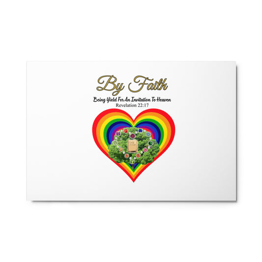 By Faith Metal Prints